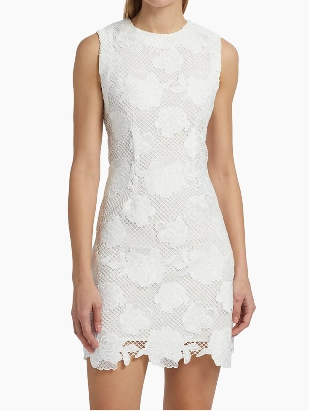 Generation Love White Floral Lace Mini Dress
